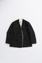【プランク プロジェクト/PRANK PROJECT】のノーカラービッグジャケット / No Collar Big Jacket BLK(ブラック)|ID: prp329100004622168 ipo3291000000033170001