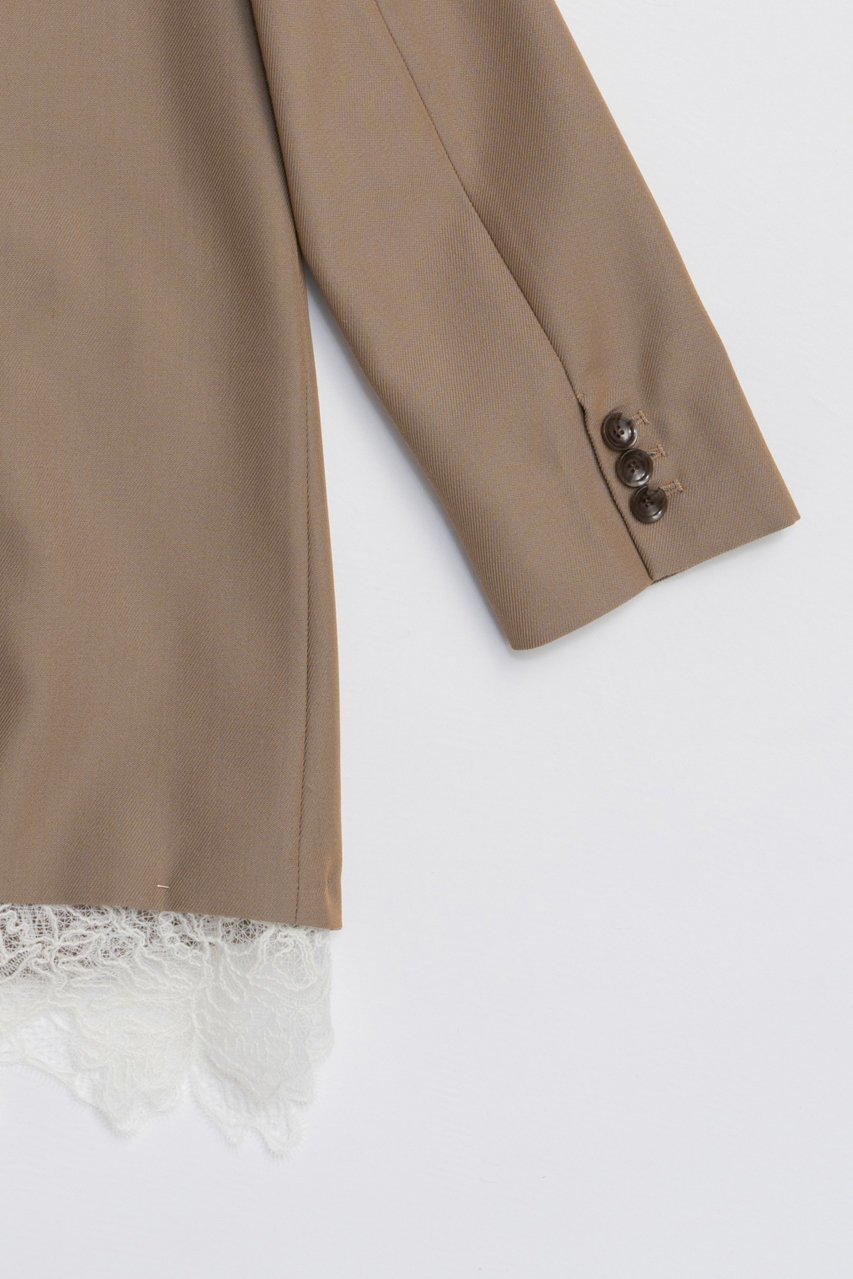 【プランク プロジェクト/PRANK PROJECT】のグランピアンズウールノーカラージャケット / Grand Pianist Wool No-Collar Jacket 人気、トレンドファッション・服の通販 founy(ファニー) 　ファッション　Fashion　レディースファッション　Fashion for Women　アウター　Coat / Outerwear Collection　レディースジャケット・軽アウター　Jackets　ノーカラージャケット / シンプル上品コーデ　Collarless Jackets　シンプル　Simple, Minimal　ジャケット　Jacket, Outerwear　トレンド　Trend, Trending Now　フリル　Frill, Ruffle　レース　Lace, Lace Fabric　A/W・秋冬　Autumn/Winter　2025年　2025　2025-2026秋冬・A/W　Autumn/Winter 2025–26 AW25–26　other-7|ID: prp329100004622169 ipo3291000000033170017