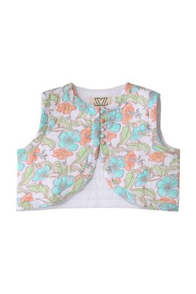 【エスゼット ブロックプリント/SZ Blockprints】 BOLERO VEST FLOWER POWER コットンベスト人気、トレンドファッション・服の通販 founy(ファニー) ファッション Fashion レディースファッション Fashion for Women アウター Coat / Outerwear Collection レディースジャケット・軽アウター Jackets ボレロ・ショート丈ジャケット / ドレス羽織りに Boleros & Short Jackets 2025年 2025 2025-2026秋冬・A/W Autumn/Winter 2025–26 AW25–26 キルティング Quilted, Quilting クロップド Cropped, Short Length コンパクト Compact, Small Size ジャケット Jacket, Outerwear ドレス Dress, One-Piece ベスト Vest, Waistcoat ボレロ Bolero, Short Cardigan A/W・秋冬 Autumn/Winter |ID:prp329100004622171