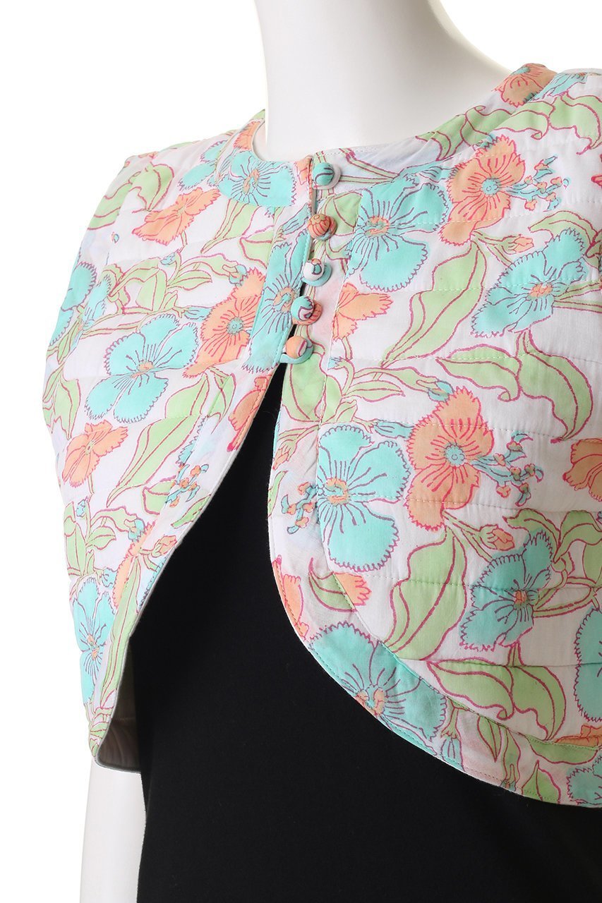 【エスゼット ブロックプリント/SZ Blockprints】のBOLERO VEST FLOWER POWER コットンベスト 人気、トレンドファッション・服の通販 founy(ファニー) 　ファッション　Fashion　レディースファッション　Fashion for Women　アウター　Coat / Outerwear Collection　レディースジャケット・軽アウター　Jackets　ボレロ・ショート丈ジャケット / ドレス羽織りに　Boleros & Short Jackets　2025年　2025　2025-2026秋冬・A/W　Autumn/Winter 2025–26 AW25–26　キルティング　Quilted, Quilting　クロップド　Cropped, Short Length　コンパクト　Compact, Small Size　ジャケット　Jacket, Outerwear　ドレス　Dress, One-Piece　ベスト　Vest, Waistcoat　ボレロ　Bolero, Short Cardigan　A/W・秋冬　Autumn/Winter　other-5|ID: prp329100004622171 ipo3291000000033170034
