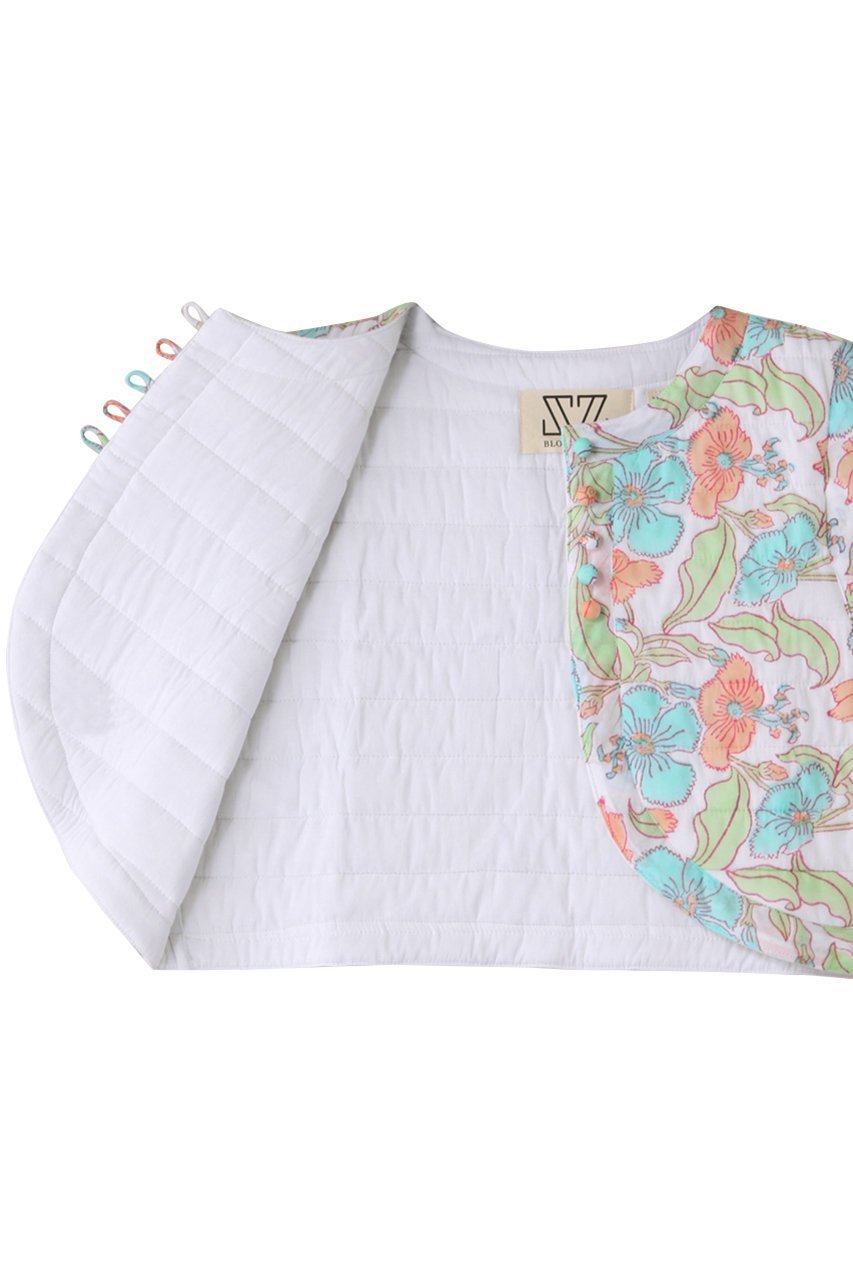 【エスゼット ブロックプリント/SZ Blockprints】のBOLERO VEST FLOWER POWER コットンベスト 人気、トレンドファッション・服の通販 founy(ファニー) ファッション Fashion レディースファッション Fashion for Women アウター Coat / Outerwear Collection レディースジャケット・軽アウター Jackets ボレロ・ショート丈ジャケット / ドレス羽織りに Boleros & Short Jackets キルティング Quilted, Quilting クロップド Cropped, Short Length コンパクト Compact, Small Size ジャケット Jacket, Outerwear ドレス Dress, One-Piece ベスト Vest, Waistcoat ボレロ Bolero, Short Cardigan other-6|ID: prp329100004622171 ipo3291000000036465581