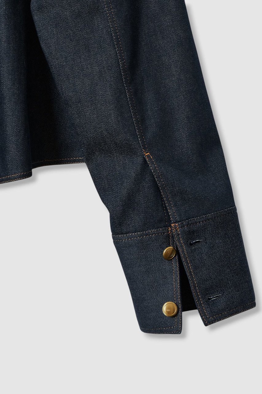 【アナイ/ANAYI】のデニムライクステンカラー ジャケット 人気、トレンドファッション・服の通販 founy(ファニー) 　ファッション　Fashion　レディースファッション　Fashion for Women　アウター　Coat / Outerwear Collection　レディースジャケット・軽アウター　Jackets　2025年　2025　2025-2026秋冬・A/W　Autumn/Winter 2025–26 AW25–26　カフス　Cuff Design　ジャケット　Jacket, Outerwear　ストレッチ　Stretch, Stretchy Fabric　ツイル　Twist, Twisted Detail　デニム　Denim, Jeans Material　ブルゾン　Blouson, Bomber Jacket　ポケット　Pocket, Pocket Detail　A/W・秋冬　Autumn/Winter　other-5|ID: prp329100004622173 ipo3291000000033170052