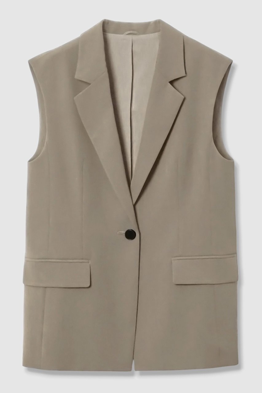 【アナイ/ANAYI】の【セットアップ対応商品】ウールライクタックショルダージレ インテリア・キッズ・メンズ・レディースファッション・服の通販 founy(ファニー) 　ファッション　Fashion　レディースファッション　Fashion for Women　アウター　Coat / Outerwear Collection　レディースジャケット・軽アウター　Jackets　2025年　2025　2025-2026秋冬・A/W　Autumn/Winter 2025–26 AW25–26　おすすめ　Recommended / Our Picks　ジャケット　Jacket, Outerwear　ストレッチ　Stretch, Stretchy Fabric　セットアップ　Set-Up, Coordinated Outfit　テーラード　Tailored, Tailored Fit　バランス　Balance, Style Balance　ベスト　Vest, Waistcoat　ポケット　Pocket, Pocket Detail　エレガント 上品　Elegant　A/W・秋冬　Autumn/Winter　グレー|ID: prp329100004622174 ipo3291000000033170058