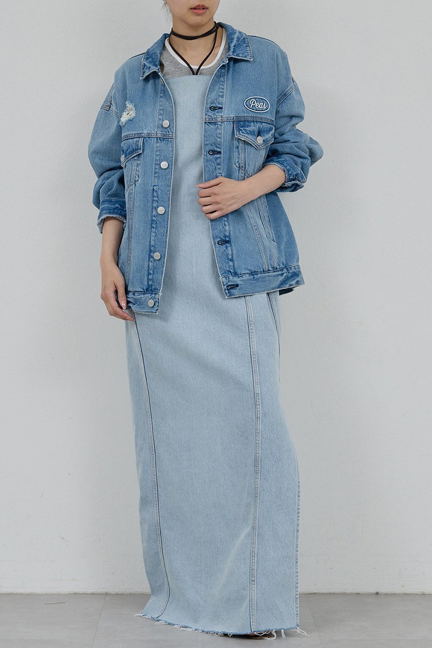 【ガリャルダガランテ/GALLARDAGALANTE】の【PEAS】オーバーGジャン 人気、トレンドファッション・服の通販 founy(ファニー) 　ファッション　Fashion　レディースファッション　Fashion for Women　アウター　Coat / Outerwear Collection　レディースジャケット・軽アウター　Jackets　2025年　2025　2025-2026秋冬・A/W　Autumn/Winter 2025–26 AW25–26　ジャケット　Jacket, Outerwear　ダメージ　Distressed, Destroyed　デニム　Denim, Jeans Material　ネップ　Nepp, Slub Yarn　ブリーチ　Bleach, Washed Finish　ボックス　Boxy, Box Shape　ヴィンテージ　Vintage Style　A/W・秋冬　Autumn/Winter　other-3|ID: prp329100004622175 ipo3291000000033170064