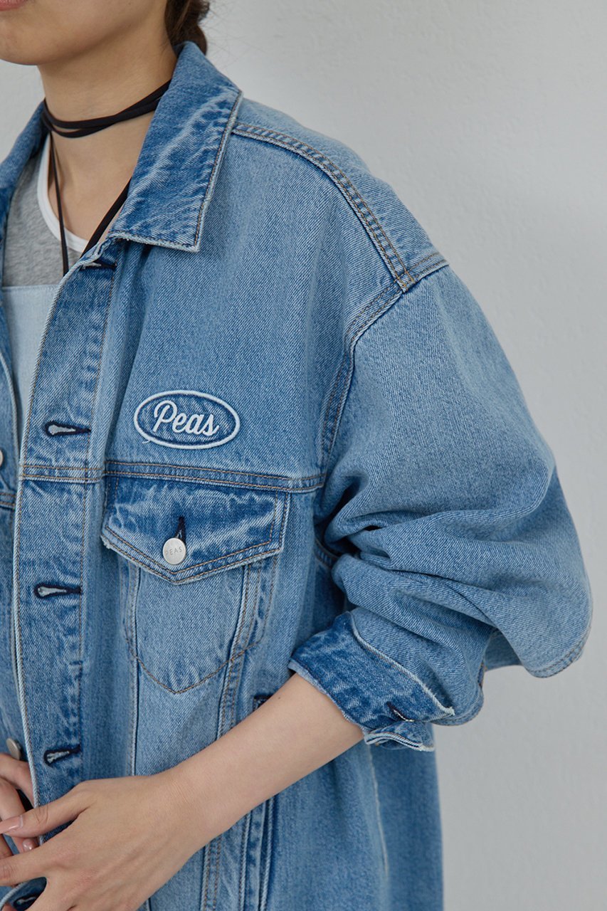 【ガリャルダガランテ/GALLARDAGALANTE】の【PEAS】オーバーGジャン 人気、トレンドファッション・服の通販 founy(ファニー) 　ファッション　Fashion　レディースファッション　Fashion for Women　アウター　Coat / Outerwear Collection　レディースジャケット・軽アウター　Jackets　2025年　2025　2025-2026秋冬・A/W　Autumn/Winter 2025–26 AW25–26　ジャケット　Jacket, Outerwear　ダメージ　Distressed, Destroyed　デニム　Denim, Jeans Material　ネップ　Nepp, Slub Yarn　ブリーチ　Bleach, Washed Finish　ボックス　Boxy, Box Shape　ヴィンテージ　Vintage Style　A/W・秋冬　Autumn/Winter　other-6|ID: prp329100004622175 ipo3291000000033170067