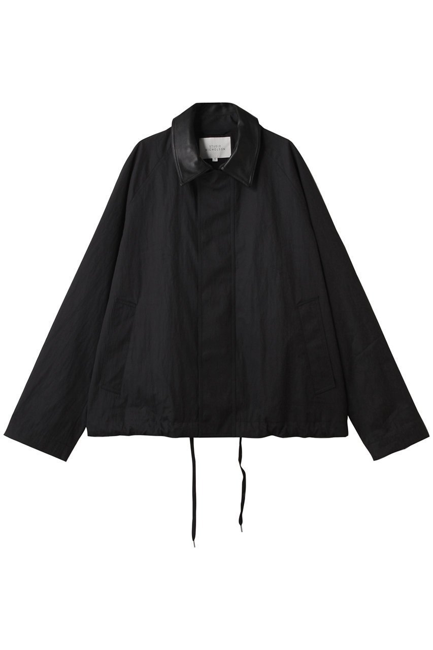 【スタジオ ニコルソン/STUDIO NICHOLSON / MEN】の【MEN】DANI WASHED WEATHER ブルゾン インテリア・キッズ・メンズ・レディースファッション・服の通販 founy(ファニー) 　ファッション　Fashion　メンズファッション　Fashion for Men　2025年　2025　2025-2026秋冬・A/W　Autumn/Winter 2025–26 AW25–26　なめらか　Smooth, Silky Texture　クラシック　Classic, Timeless Style　ジャケット　Jacket, Outerwear　ドローストリング　Drawstring, Pull Cord　フラップ　Flap, Flap Pocket　ブルゾン　Blouson, Bomber Jacket　モダン　Modern, Contemporary　ヴィンテージ　Vintage Style　A/W・秋冬　Autumn/Winter　ウォッシュドブラック|ID: prp329100004622176 ipo3291000000033170072