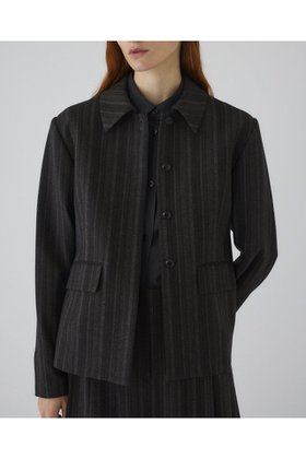 【リムアーク/RIM.ARK】 【8/1 10:00販売開始】Contrast JK/ジャケット人気、トレンドファッション・服の通販 founy(ファニー) ファッション Fashion レディースファッション Fashion for Women アウター Coat / Outerwear Collection レディースジャケット・軽アウター Jackets おすすめ Recommended / Our Picks コンパクト Compact, Small Size ショート Short, Short Length ジャケット Jacket, Outerwear ストライプ Stripe, Striped Pattern セットアップ Set-Up, Coordinated Outfit マニッシュ Mannish, Boyish モダン Modern, Contemporary エレガント 上品 Elegant 新作・新入荷 New Arrivals / New In 羽織 Haori, Light Jacket |ID:prp329100004622178