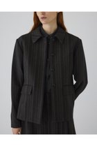 【リムアーク/RIM.ARK】の【8/1 10:00販売開始】Contrast JK/ジャケット 人気、トレンドファッション・服の通販 founy(ファニー) ファッション Fashion レディースファッション Fashion for Women アウター Coat / Outerwear Collection レディースジャケット・軽アウター Jackets おすすめ Recommended / Our Picks コンパクト Compact, Small Size ショート Short, Short Length ジャケット Jacket, Outerwear ストライプ Stripe, Striped Pattern セットアップ Set-Up, Coordinated Outfit マニッシュ Mannish, Boyish モダン Modern, Contemporary エレガント 上品 Elegant 新作・新入荷 New Arrivals / New In 羽織 Haori, Light Jacket thumbnail ブラック|ID: prp329100004622178 ipo3291000000033170090