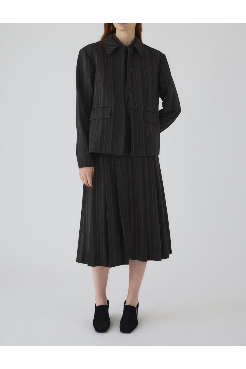 【リムアーク/RIM.ARK】の【8/1 10:00販売開始】Contrast JK/ジャケット 人気、トレンドファッション・服の通販 founy(ファニー) 　ファッション　Fashion　レディースファッション　Fashion for Women　アウター　Coat / Outerwear Collection　レディースジャケット・軽アウター　Jackets　おすすめ　Recommended / Our Picks　コンパクト　Compact, Small Size　ショート　Short, Short Length　ジャケット　Jacket, Outerwear　ストライプ　Stripe, Striped Pattern　セットアップ　Set-Up, Coordinated Outfit　マニッシュ　Mannish, Boyish　モダン　Modern, Contemporary　エレガント 上品　Elegant　新作・新入荷　New Arrivals / New In　羽織　Haori, Light Jacket　other-4|ID: prp329100004622178 ipo3291000000033170093