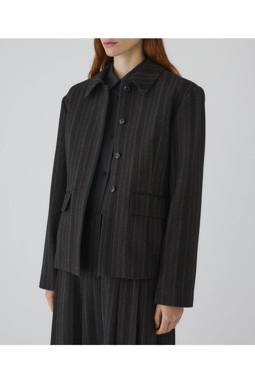【リムアーク/RIM.ARK】の【8/1 10:00販売開始】Contrast JK/ジャケット 人気、トレンドファッション・服の通販 founy(ファニー) 　ファッション　Fashion　レディースファッション　Fashion for Women　アウター　Coat / Outerwear Collection　レディースジャケット・軽アウター　Jackets　おすすめ　Recommended / Our Picks　コンパクト　Compact, Small Size　ショート　Short, Short Length　ジャケット　Jacket, Outerwear　ストライプ　Stripe, Striped Pattern　セットアップ　Set-Up, Coordinated Outfit　マニッシュ　Mannish, Boyish　モダン　Modern, Contemporary　エレガント 上品　Elegant　新作・新入荷　New Arrivals / New In　羽織　Haori, Light Jacket　other-6|ID: prp329100004622178 ipo3291000000033170095