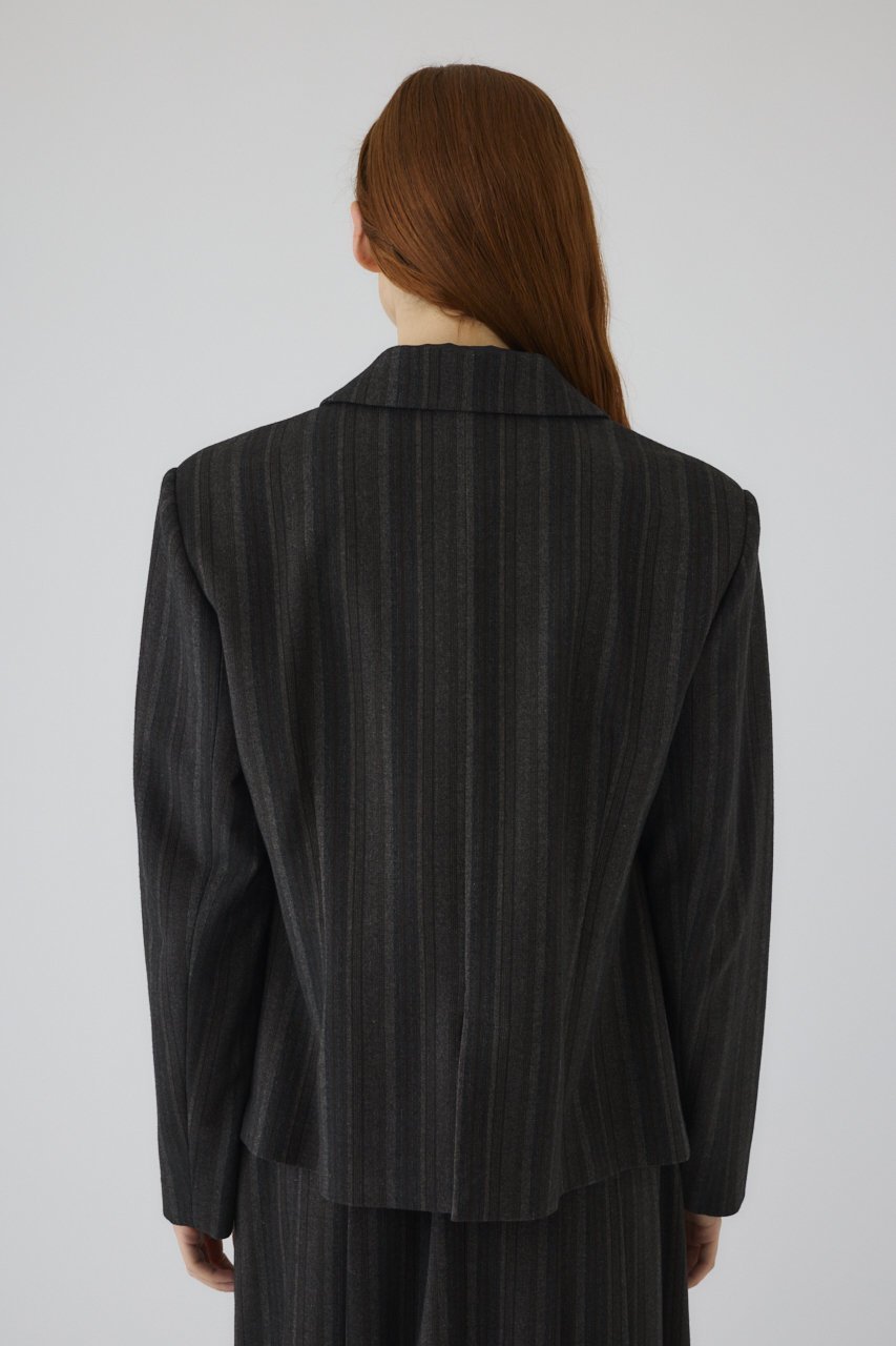 【リムアーク/RIM.ARK】のContrast JK/ジャケット 人気、トレンドファッション・服の通販 founy(ファニー) 　ファッション　Fashion　レディースファッション　Fashion for Women　アウター　Coat / Outerwear Collection　レディースジャケット・軽アウター　Jackets　おすすめ　Recommended / Our Picks　コンパクト　Compact, Small Size　ショート　Short, Short Length　ジャケット　Jacket, Outerwear　ストライプ　Stripe, Striped Pattern　セットアップ　Set-Up, Coordinated Outfit　マニッシュ　Mannish, Boyish　モダン　Modern, Contemporary　エレガント 上品　Elegant　羽織　Haori, Light Jacket　other-7|ID: prp329100004622178 ipo3291000000035615493