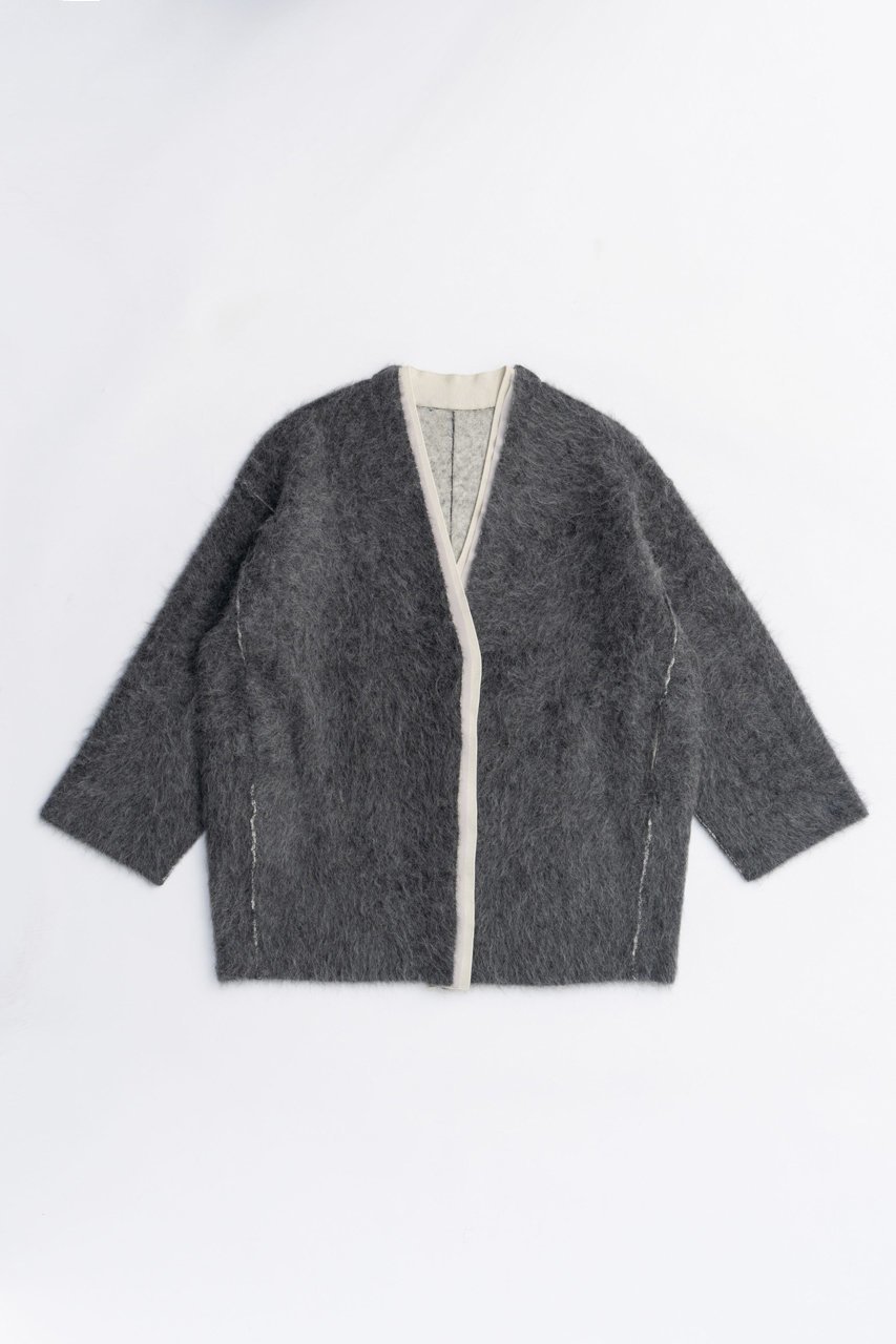 【プランク プロジェクト/PRANK PROJECT】のダブルフェイスアルパカニットカーディガン / Double-faced Alpaca Knit Cardigan インテリア・キッズ・メンズ・レディースファッション・服の通販 founy(ファニー) 　ファッション　Fashion　レディースファッション　Fashion for Women　トップス・カットソー　Cut & Sew Tops　ニット　Knit Tops & Sweaters　カーディガン・羽織り　Layered Style Cardigans　2025年　2025　2025-2026秋冬・A/W　Autumn/Winter 2025–26 AW25–26　カーディガン　Cardigan, Knitwear　シンプル　Simple, Minimal　A/W・秋冬　Autumn/Winter　GRY(グレー)|ID: prp329100004622180 ipo3291000000033170109