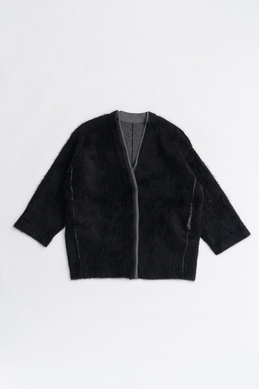 【プランク プロジェクト/PRANK PROJECT】のダブルフェイスアルパカニットカーディガン / Double-faced Alpaca Knit Cardigan インテリア・キッズ・メンズ・レディースファッション・服の通販 founy(ファニー) 　ファッション　Fashion　レディースファッション　Fashion for Women　トップス・カットソー　Cut & Sew Tops　ニット　Knit Tops & Sweaters　カーディガン・羽織り　Layered Style Cardigans　2025年　2025　2025-2026秋冬・A/W　Autumn/Winter 2025–26 AW25–26　カーディガン　Cardigan, Knitwear　シンプル　Simple, Minimal　A/W・秋冬　Autumn/Winter　BLK(ブラック)|ID: prp329100004622180 ipo3291000000033170110