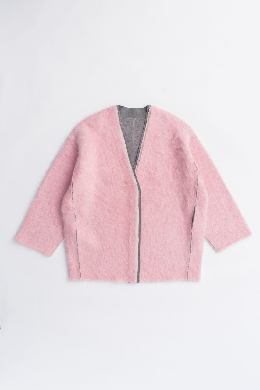 【プランク プロジェクト/PRANK PROJECT】のダブルフェイスアルパカニットカーディガン / Double-faced Alpaca Knit Cardigan インテリア・キッズ・メンズ・レディースファッション・服の通販 founy(ファニー) 　ファッション　Fashion　レディースファッション　Fashion for Women　トップス・カットソー　Cut & Sew Tops　ニット　Knit Tops & Sweaters　カーディガン・羽織り　Layered Style Cardigans　2025年　2025　2025-2026秋冬・A/W　Autumn/Winter 2025–26 AW25–26　カーディガン　Cardigan, Knitwear　シンプル　Simple, Minimal　A/W・秋冬　Autumn/Winter　PNK(ピンク)|ID: prp329100004622180 ipo3291000000033170111