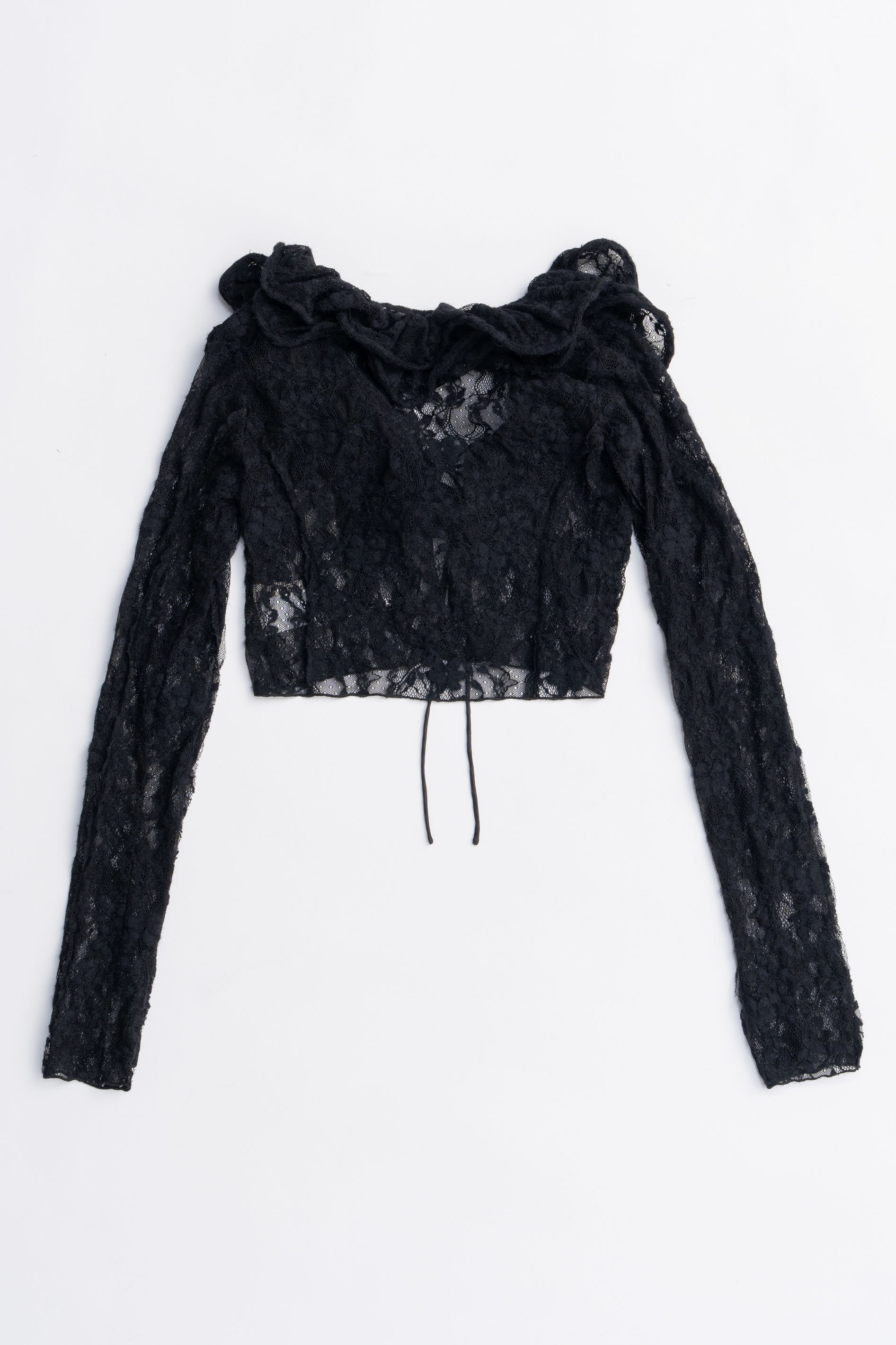【プランク プロジェクト/PRANK PROJECT】のレースフリルウェーブカーディガン / Lace Frill Wave Cardigan 人気、トレンドファッション・服の通販 founy(ファニー) 　ファッション　Fashion　レディースファッション　Fashion for Women　トップス・カットソー　Cut & Sew Tops　ニット　Knit Tops & Sweaters　カーディガン・羽織り　Layered Style Cardigans　2025年　2025　2025-2026秋冬・A/W　Autumn/Winter 2025–26 AW25–26　おすすめ　Recommended / Our Picks　ウェーブ　Wavy Pattern　カーディガン　Cardigan, Knitwear　ストレッチ　Stretch, Stretchy Fabric　フラワー　Flower, Floral　フリル　Frill, Ruffle　フロント　Front, Front Design　ランダム　Random, Irregular　リボン　Ribbon, Bow　レース　Lace, Lace Fabric　A/W・秋冬　Autumn/Winter　other-5|ID: prp329100004622181 ipo3291000000033170124