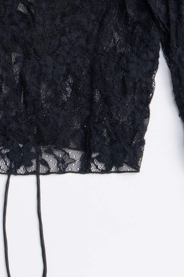 【プランク プロジェクト/PRANK PROJECT】のレースフリルウェーブカーディガン / Lace Frill Wave Cardigan 人気、トレンドファッション・服の通販 founy(ファニー) 　ファッション　Fashion　レディースファッション　Fashion for Women　トップス・カットソー　Cut & Sew Tops　ニット　Knit Tops & Sweaters　カーディガン・羽織り　Layered Style Cardigans　おすすめ　Recommended / Our Picks　ウェーブ　Wavy Pattern　カーディガン　Cardigan, Knitwear　ストレッチ　Stretch, Stretchy Fabric　フラワー　Flower, Floral　フリル　Frill, Ruffle　フロント　Front, Front Design　ランダム　Random, Irregular　リボン　Ribbon, Bow　レース　Lace, Lace Fabric　other-7|ID: prp329100004622181 ipo3291000000035867806