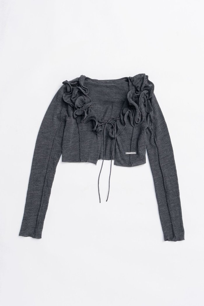 【プランク プロジェクト/PRANK PROJECT】のフリルウェーブカーディガン / Frill Wave Cardigan インテリア・キッズ・メンズ・レディースファッション・服の通販 founy(ファニー) https://founy.com/ ファッション Fashion レディースファッション Fashion for Women トップス・カットソー Cut & Sew Tops ニット Knit Tops & Sweaters カーディガン・羽織り Layered Style Cardigans 2025年 2025 2025-2026秋冬・A/W Autumn/Winter 2025–26 AW25–26 おすすめ Recommended / Our Picks ウェーブ Wavy Pattern カットソー Cut and Sewn Top カーディガン Cardigan, Knitwear フィット Fit, Slim Fit フリル Frill, Ruffle フロント Front, Front Design ランダム Random, Irregular リボン Ribbon, Bow A/W・秋冬 Autumn/Winter |ID: prp329100004622182 ipo3291000000033170128