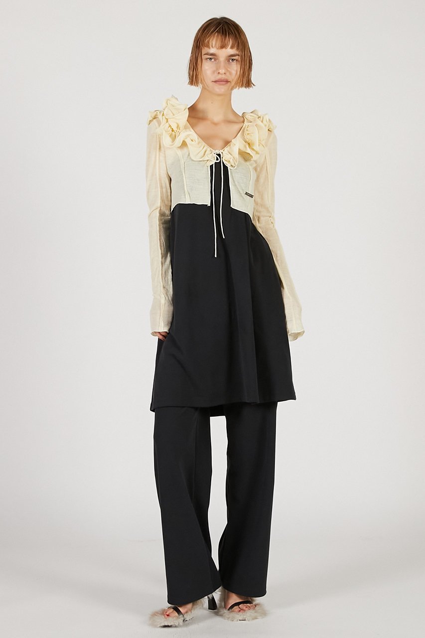 【プランク プロジェクト/PRANK PROJECT】のフリルウェーブカーディガン / Frill Wave Cardigan 人気、トレンドファッション・服の通販 founy(ファニー) 　ファッション　Fashion　レディースファッション　Fashion for Women　トップス・カットソー　Cut & Sew Tops　ニット　Knit Tops & Sweaters　カーディガン・羽織り　Layered Style Cardigans　2025年　2025　2025-2026秋冬・A/W　Autumn/Winter 2025–26 AW25–26　おすすめ　Recommended / Our Picks　ウェーブ　Wavy Pattern　カットソー　Cut and Sewn Top　カーディガン　Cardigan, Knitwear　フィット　Fit, Slim Fit　フリル　Frill, Ruffle　フロント　Front, Front Design　ランダム　Random, Irregular　リボン　Ribbon, Bow　A/W・秋冬　Autumn/Winter　other-4|ID: prp329100004622182 ipo3291000000033170133