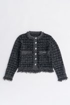 【プランク プロジェクト/PRANK PROJECT】のツイードニットカーディガン / Tweed Knit Cardigan C.GRY(チャコールグレー)|ID: prp329100004622184 ipo3291000000033170147