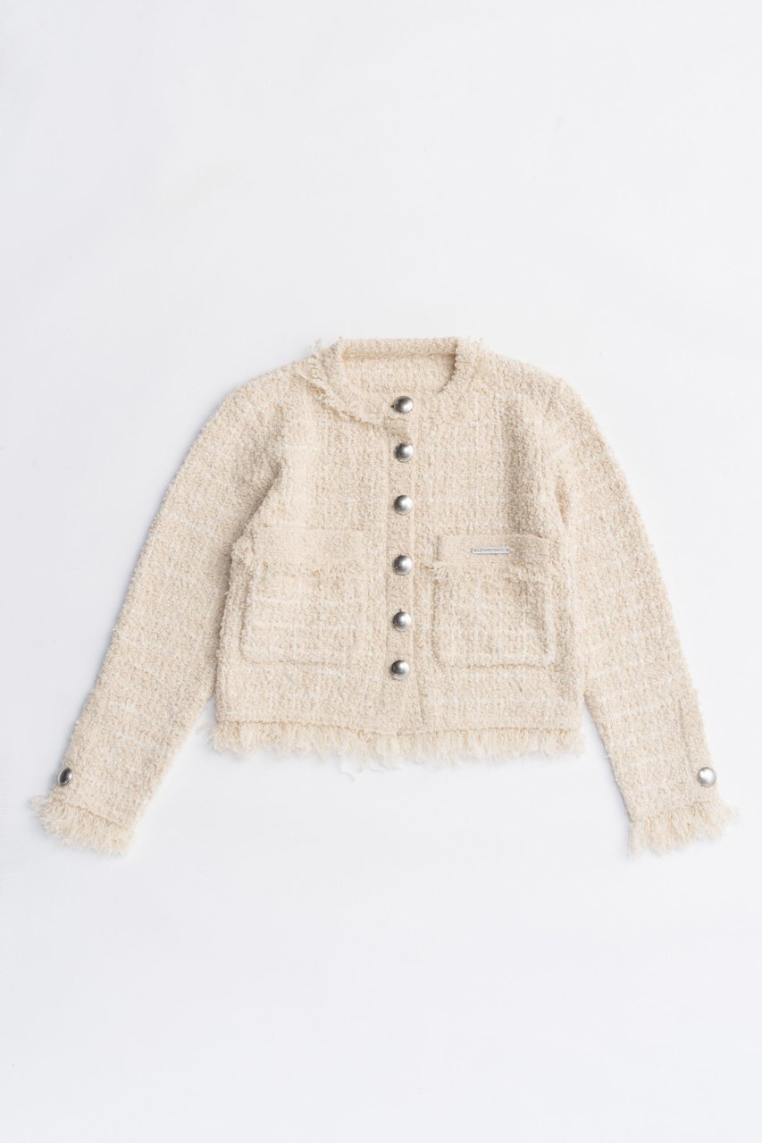 【プランク プロジェクト/PRANK PROJECT】のツイードニットカーディガン / Tweed Knit Cardigan インテリア・キッズ・メンズ・レディースファッション・服の通販 founy(ファニー) 　ファッション　Fashion　レディースファッション　Fashion for Women　トップス・カットソー　Cut & Sew Tops　ニット　Knit Tops & Sweaters　カーディガン・羽織り　Layered Style Cardigans　2025年　2025　2025-2026秋冬・A/W　Autumn/Winter 2025–26 AW25–26　カーディガン　Cardigan, Knitwear　コンパクト　Compact, Small Size　チェック　Check, Plaid, Tartan　ツイード　Twill, Twill Weave　デニム　Denim, Jeans Material　ハーフ　Half, Half-Length　A/W・秋冬　Autumn/Winter　O.WHT(オフホワイト)|ID: prp329100004622184 ipo3291000000033170148