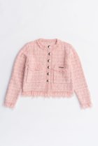 【プランク プロジェクト/PRANK PROJECT】のツイードニットカーディガン / Tweed Knit Cardigan PNK(ピンク)|ID: prp329100004622184 ipo3291000000033170149