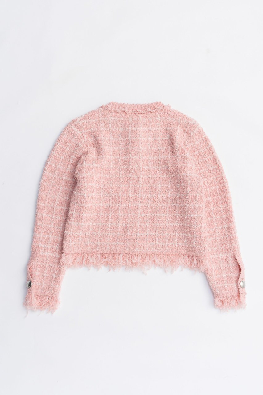 【プランク プロジェクト/PRANK PROJECT】のツイードニットカーディガン / Tweed Knit Cardigan 人気、トレンドファッション・服の通販 founy(ファニー) 　ファッション　Fashion　レディースファッション　Fashion for Women　トップス・カットソー　Cut & Sew Tops　ニット　Knit Tops & Sweaters　カーディガン・羽織り　Layered Style Cardigans　2025年　2025　2025-2026秋冬・A/W　Autumn/Winter 2025–26 AW25–26　カーディガン　Cardigan, Knitwear　コンパクト　Compact, Small Size　チェック　Check, Plaid, Tartan　ツイード　Twill, Twill Weave　デニム　Denim, Jeans Material　ハーフ　Half, Half-Length　A/W・秋冬　Autumn/Winter　other-6|ID: prp329100004622184 ipo3291000000033170154