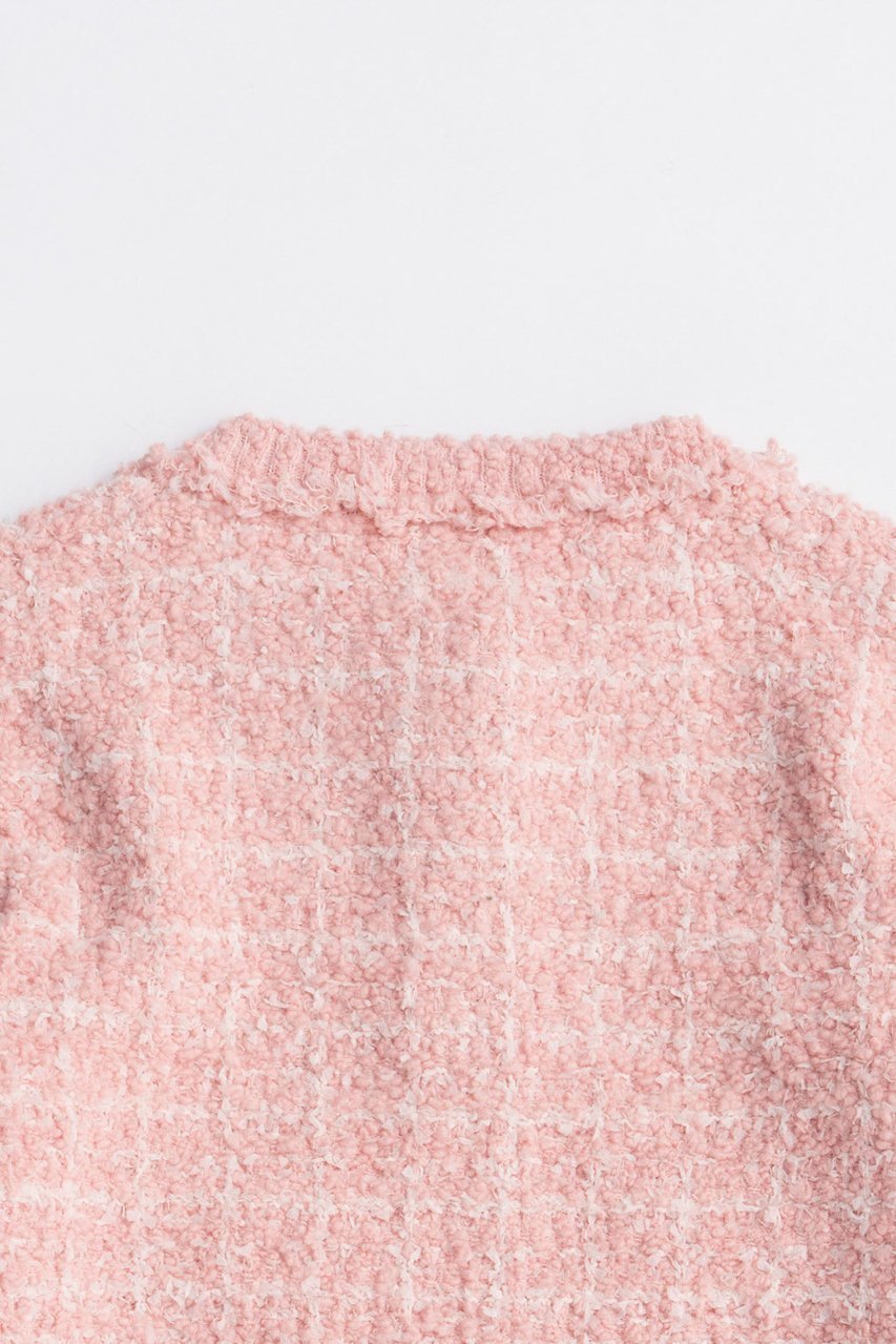 【プランク プロジェクト/PRANK PROJECT】のツイードニットカーディガン / Tweed Knit Cardigan 人気、トレンドファッション・服の通販 founy(ファニー) 　ファッション　Fashion　レディースファッション　Fashion for Women　トップス・カットソー　Cut & Sew Tops　ニット　Knit Tops & Sweaters　カーディガン・羽織り　Layered Style Cardigans　2025年　2025　2025-2026秋冬・A/W　Autumn/Winter 2025–26 AW25–26　カーディガン　Cardigan, Knitwear　コンパクト　Compact, Small Size　チェック　Check, Plaid, Tartan　ツイード　Twill, Twill Weave　デニム　Denim, Jeans Material　ハーフ　Half, Half-Length　A/W・秋冬　Autumn/Winter　other-7|ID: prp329100004622184 ipo3291000000033170155
