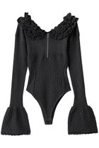 【プランク プロジェクト/PRANK PROJECT】のフリルニットボディスーツ / Frill Knit Bodysuit 人気、トレンドファッション・服の通販 founy(ファニー) ファッション Fashion レディースファッション Fashion for Women トップス・カットソー Cut & Sew Tops ニット Knit Tops & Sweaters カジュアルプルオーバー・ニットトップス Pullovers & Knit Tops / Casual Pullovers おすすめ Recommended / Our Picks スタイリッシュ Stylish, Fashionable ストレッチ Stretch, Stretchy Fabric タンク Tank Top, Sleeveless Top フリル Frill, Ruffle レース Lace, Lace Fabric thumbnail GRY(グレー)|ID: prp329100004622185 ipo3291000000036465584