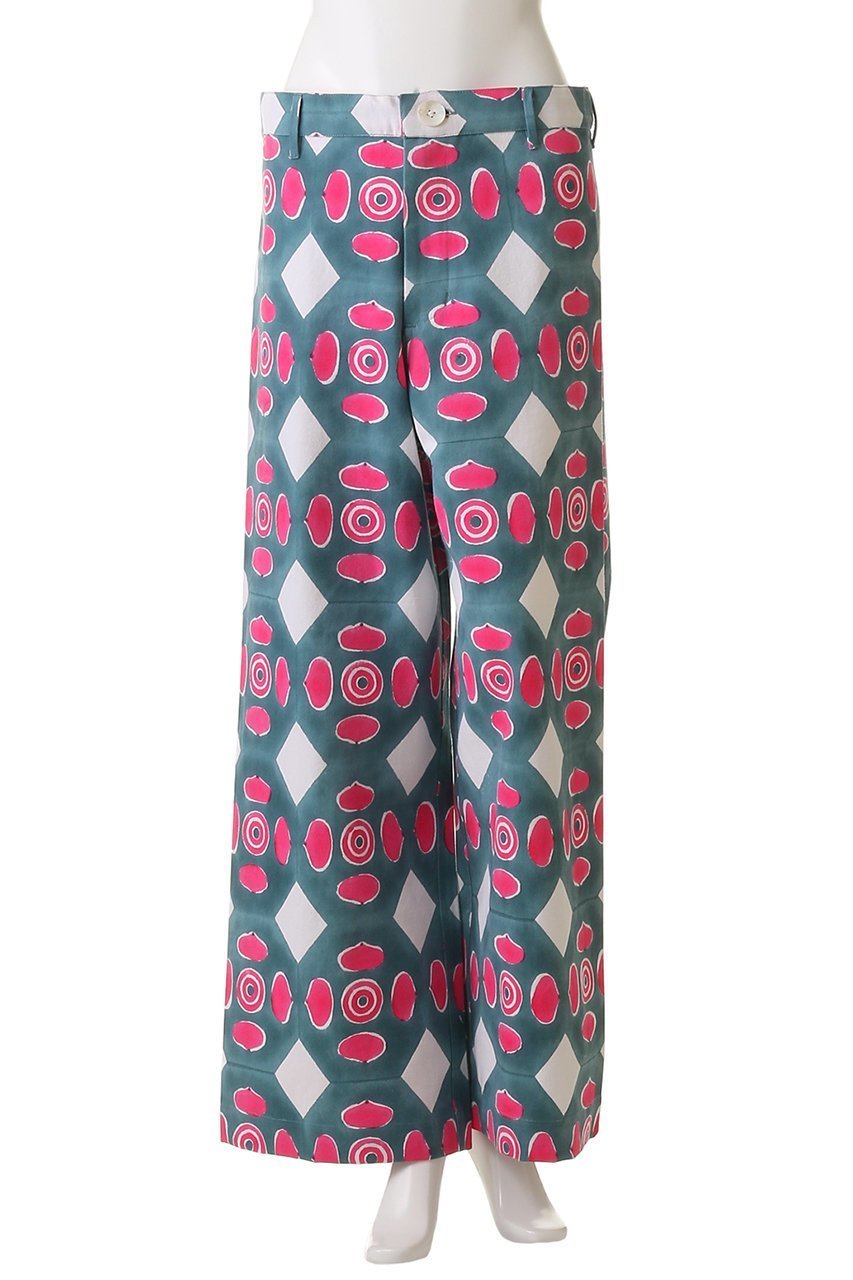 【エスゼット ブロックプリント/SZ Blockprints】のDISCO PANTS BUTTON ワイドパンツ 人気、トレンドファッション・服の通販 founy(ファニー) 　ファッション　Fashion　レディースファッション　Fashion for Women　パンツ　Pants & Trousers　おすすめ　Recommended / Our Picks　オリエンタル　Oriental Pattern　シンプル　Simple, Minimal　プリント　Print, Printed Pattern　ボトム　Bottoms, Lower Wear　ワイド　Wide, Wide Fit　other-2|ID: prp329100004622187 ipo3291000000035615518