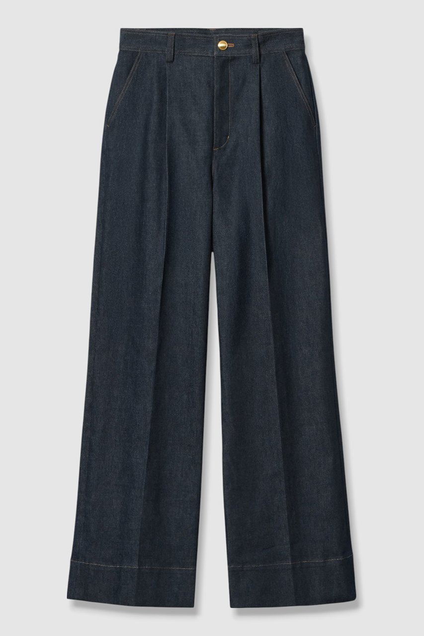 【アナイ/ANAYI】のデニムライクタックパンツ インテリア・キッズ・メンズ・レディースファッション・服の通販 founy(ファニー) 　ファッション　Fashion　レディースファッション　Fashion for Women　パンツ　Pants & Trousers　2025年　2025　2025-2026秋冬・A/W　Autumn/Winter 2025–26 AW25–26　おすすめ　Recommended / Our Picks　ジャケット　Jacket, Outerwear　ストレッチ　Stretch, Stretchy Fabric　スラックス　Slacks, Dress Pants　セットアップ　Set-Up, Coordinated Outfit　センター　Center, Center Line　ツイル　Twist, Twisted Detail　デニム　Denim, Jeans Material　ポケット　Pocket, Pocket Detail　A/W・秋冬　Autumn/Winter　ネイビー|ID: prp329100004622189 ipo3291000000033170203