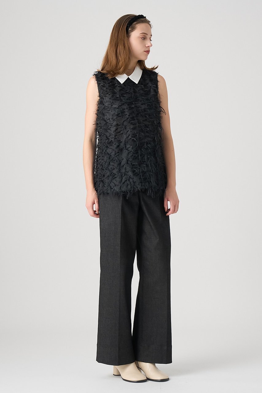 【アナイ/ANAYI】のデニムライクタックパンツ 人気、トレンドファッション・服の通販 founy(ファニー) 　ファッション　Fashion　レディースファッション　Fashion for Women　パンツ　Pants & Trousers　2025年　2025　2025-2026秋冬・A/W　Autumn/Winter 2025–26 AW25–26　おすすめ　Recommended / Our Picks　ジャケット　Jacket, Outerwear　ストレッチ　Stretch, Stretchy Fabric　スラックス　Slacks, Dress Pants　セットアップ　Set-Up, Coordinated Outfit　センター　Center, Center Line　ツイル　Twist, Twisted Detail　デニム　Denim, Jeans Material　ポケット　Pocket, Pocket Detail　A/W・秋冬　Autumn/Winter　other-3|ID: prp329100004622189 ipo3291000000033170206