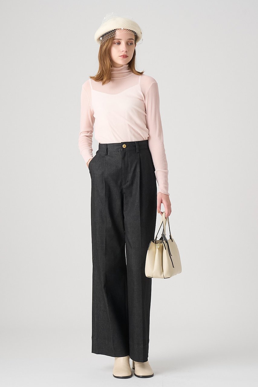 【アナイ/ANAYI】のデニムライクタックパンツ 人気、トレンドファッション・服の通販 founy(ファニー) 　ファッション　Fashion　レディースファッション　Fashion for Women　パンツ　Pants & Trousers　2025年　2025　2025-2026秋冬・A/W　Autumn/Winter 2025–26 AW25–26　おすすめ　Recommended / Our Picks　ジャケット　Jacket, Outerwear　ストレッチ　Stretch, Stretchy Fabric　スラックス　Slacks, Dress Pants　セットアップ　Set-Up, Coordinated Outfit　センター　Center, Center Line　ツイル　Twist, Twisted Detail　デニム　Denim, Jeans Material　ポケット　Pocket, Pocket Detail　A/W・秋冬　Autumn/Winter　other-4|ID: prp329100004622189 ipo3291000000033170207