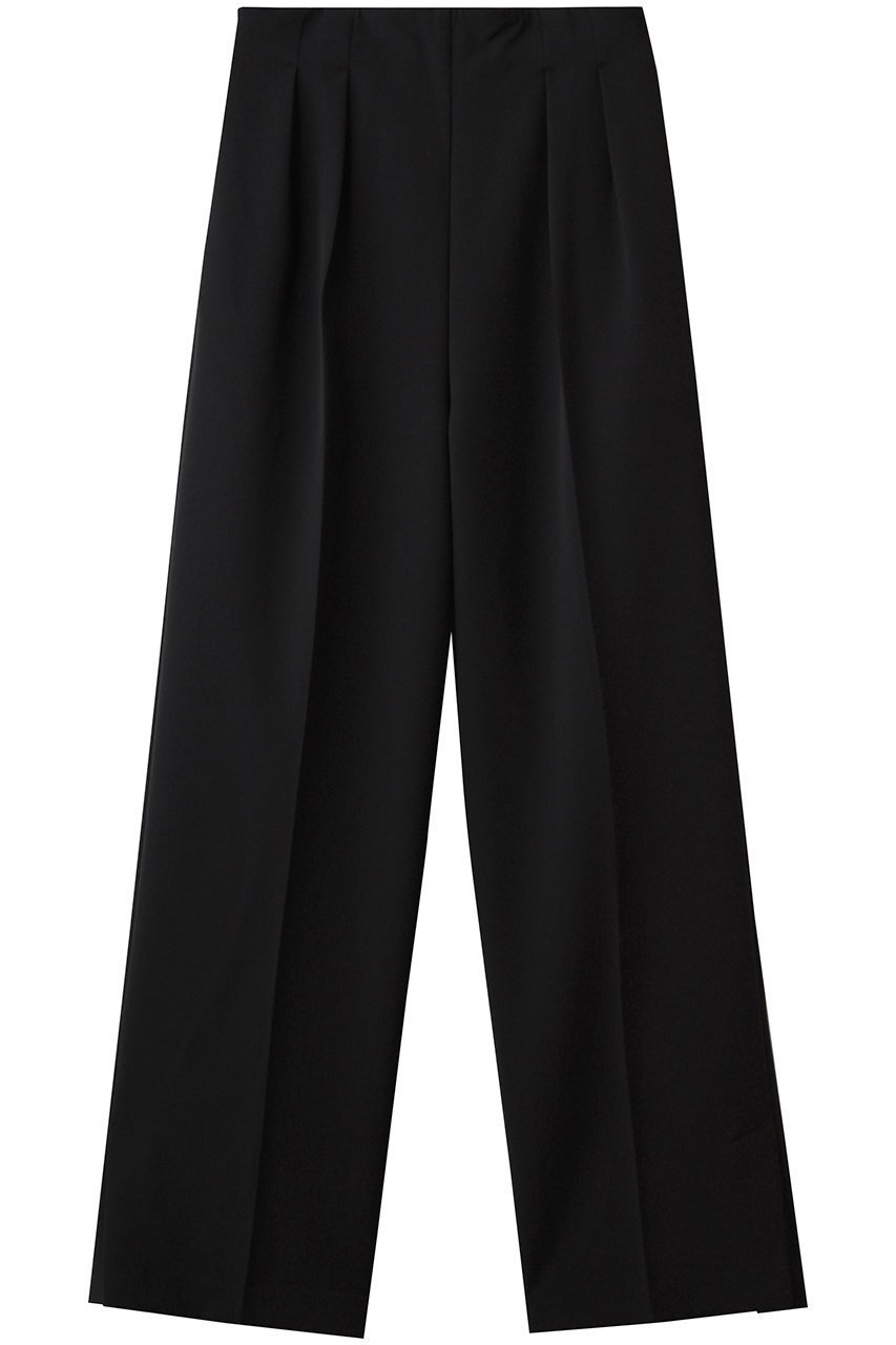 【リムアーク/RIM.ARK】のW cloth slit straight PT/パンツ インテリア・キッズ・メンズ・レディースファッション・服の通販 founy(ファニー) 　ファッション　Fashion　レディースファッション　Fashion for Women　パンツ　Pants & Trousers　おすすめ　Recommended / Our Picks　ストレート　Straight, Straight Cut　スリット　Slit, Slit Detail　セットアップ　Set-Up, Coordinated Outfit　リラックス　Relax, Relaxed Fit　ブラック|ID: prp329100004622199 ipo3291000000036131977