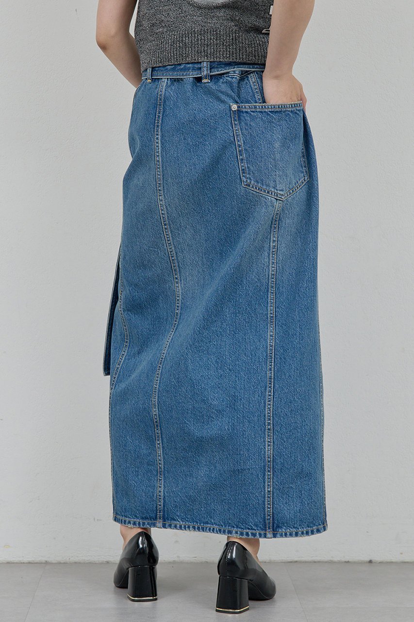 【ガリャルダガランテ/GALLARDAGALANTE】の【PEAS】スリットデニムスカート 人気、トレンドファッション・服の通販 founy(ファニー) 　ファッション　Fashion　レディースファッション　Fashion for Women　スカート　Skirts　デニムスカート・カジュアルスカート　Denim Skirts　ロングスカート　Long Skirts / Maxi & Midi Skirts　2025年　2025　2025-2026秋冬・A/W　Autumn/Winter 2025–26 AW25–26　おすすめ　Recommended / Our Picks　サテン　Satin, Glossy Fabric　スリット　Slit, Slit Detail　デニム　Denim, Jeans Material　リメイク　Remake, Reconstructed　ロング　Long, Long-Length　A/W・秋冬　Autumn/Winter　other-6|ID: prp329100004622202 ipo3291000000033170315