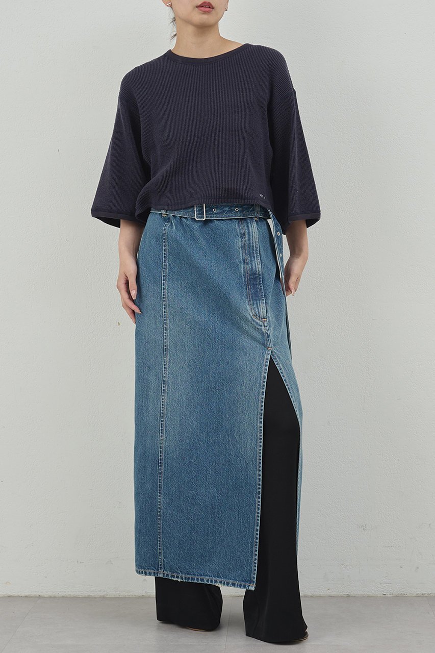 【ガリャルダガランテ/GALLARDAGALANTE】の【PEAS】スリットデニムスカート 人気、トレンドファッション・服の通販 founy(ファニー) ファッション Fashion レディースファッション Fashion for Women スカート Skirts デニムスカート・カジュアルスカート Denim Skirts ロングスカート Long Skirts / Maxi & Midi Skirts おすすめ Recommended / Our Picks サテン Satin, Glossy Fabric スリット Slit, Slit Detail デニム Denim, Jeans Material リメイク Remake, Reconstructed ロング Long, Long-Length other-8|ID: prp329100004622202 ipo3291000000035615566