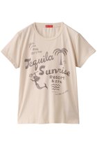 【マザー/MOTHER】のTHE BOXY GOODIE GOODIE リゾートプリントTシャツ (TQR) オフホワイト|ID: prp329100004622688 ipo3291000000035826661