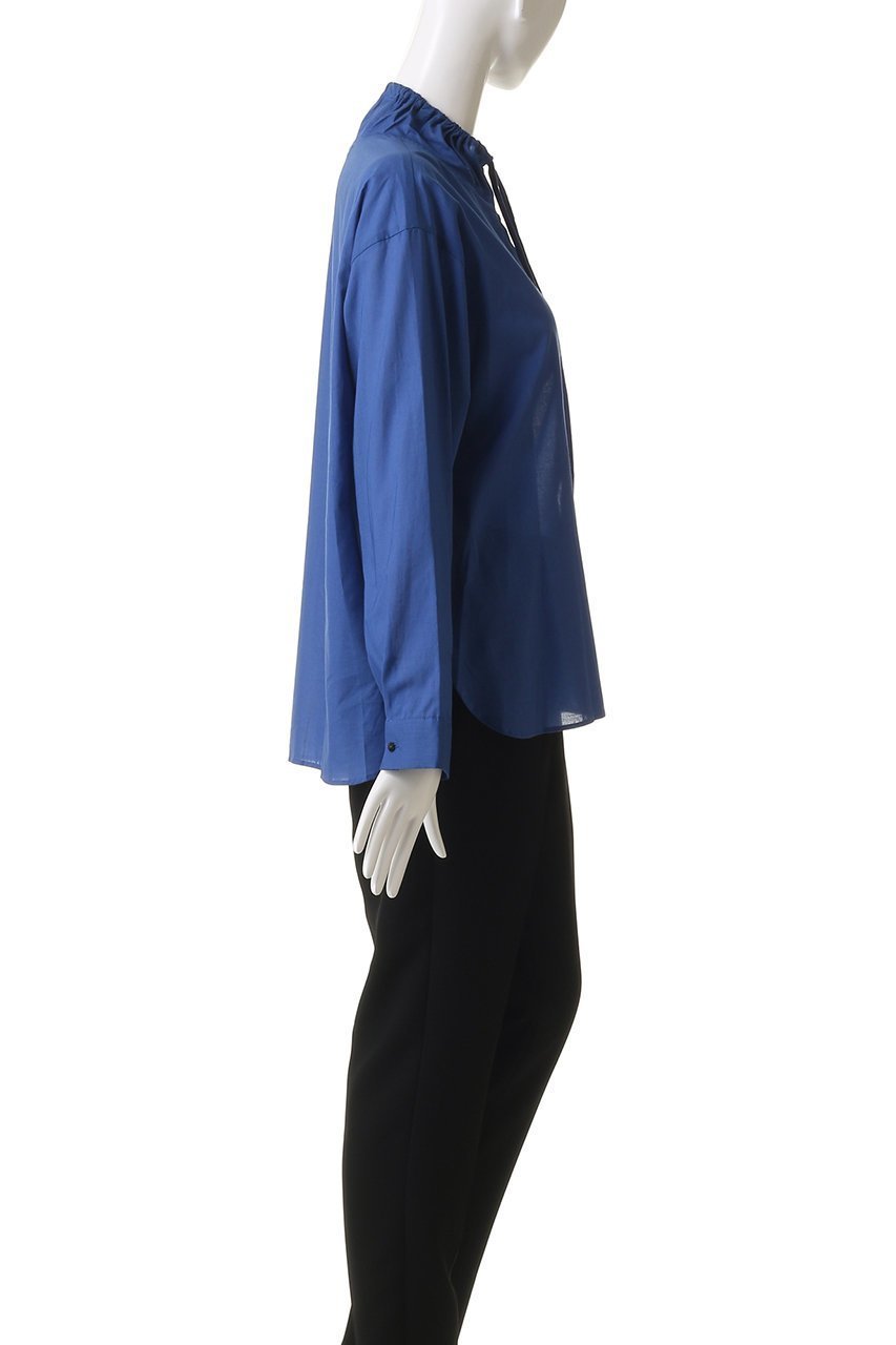 【ミズイロ インド/mizuiro ind】のgathered stand collar shirt シャツ 人気、トレンドファッション・服の通販 founy(ファニー) 　ファッション　Fashion　レディースファッション　Fashion for Women　トップス・カットソー　Cut & Sew Tops　シャツ・ブラウス・オフィスカジュアル　Elegant Blouses & Button-Ups　2025年　2025　2025-2026秋冬・A/W　Autumn/Winter 2025–26 AW25–26　ギャザー　Gathered, Ruffled　スリーブ　Sleeve, Long Sleeve / Short Sleeve　デニム　Denim, Jeans Material　マキシ　Maxi, Full Length　リボン　Ribbon, Bow　ロング　Long, Long-Length　A/W・秋冬　Autumn/Winter　other-3|ID: prp329100004622691 ipo3291000000033181743