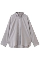 【ミズイロ インド/mizuiro ind】のギャザースタンドカラーシャツ l.gray|ID:prp329100004622691