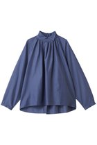 【ミズイロ インド/mizuiro ind】のstand shirt collar gathered shirt シャツ l.blue|ID: prp329100004622692 ipo3291000000033181748