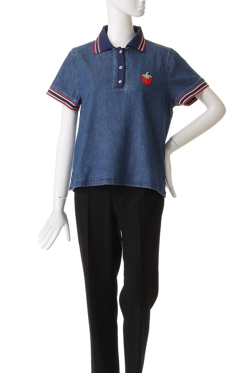 【マザー/MOTHER】のTHE SPECTATOR ポロカラーデニムトップス (LWB) 人気、トレンドファッション・服の通販 founy(ファニー) 　ファッション　Fashion　レディースファッション　Fashion for Women　トップス・カットソー　Cut & Sew Tops　シャツ・ブラウス・オフィスカジュアル　Elegant Blouses & Button-Ups　ポロシャツ・きれいめカジュアル　Smart-Casual Polo Tops　2025年　2025　2025-2026秋冬・A/W　Autumn/Winter 2025–26 AW25–26　ボトム　Bottoms, Lower Wear　ポロシャツ　Polo Shirt, Collared Tee　モチーフ　Motif, Design Theme　A/W・秋冬　Autumn/Winter　other-2|ID: prp329100004622693 ipo3291000000033181757