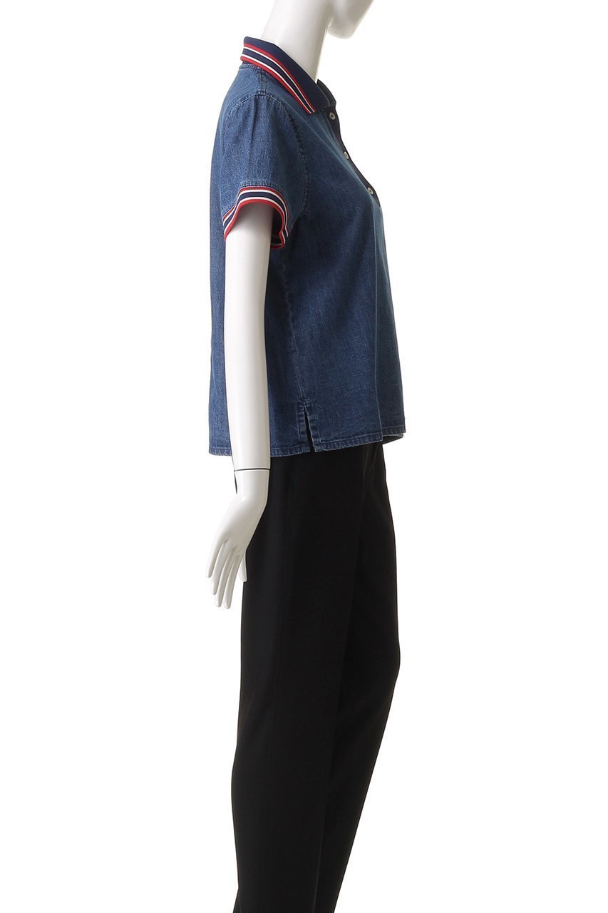 【マザー/MOTHER】のTHE SPECTATOR ポロカラーデニムトップス (LWB) 人気、トレンドファッション・服の通販 founy(ファニー) 　ファッション　Fashion　レディースファッション　Fashion for Women　トップス・カットソー　Cut & Sew Tops　シャツ・ブラウス・オフィスカジュアル　Elegant Blouses & Button-Ups　ポロシャツ・きれいめカジュアル　Smart-Casual Polo Tops　2025年　2025　2025-2026秋冬・A/W　Autumn/Winter 2025–26 AW25–26　ボトム　Bottoms, Lower Wear　ポロシャツ　Polo Shirt, Collared Tee　モチーフ　Motif, Design Theme　A/W・秋冬　Autumn/Winter　other-3|ID: prp329100004622693 ipo3291000000033181758