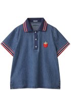 【マザー/MOTHER】のTHE SPECTATOR ポロカラーデニムトップス (LWB) ブルー|ID: prp329100004622693 ipo3291000000035826684