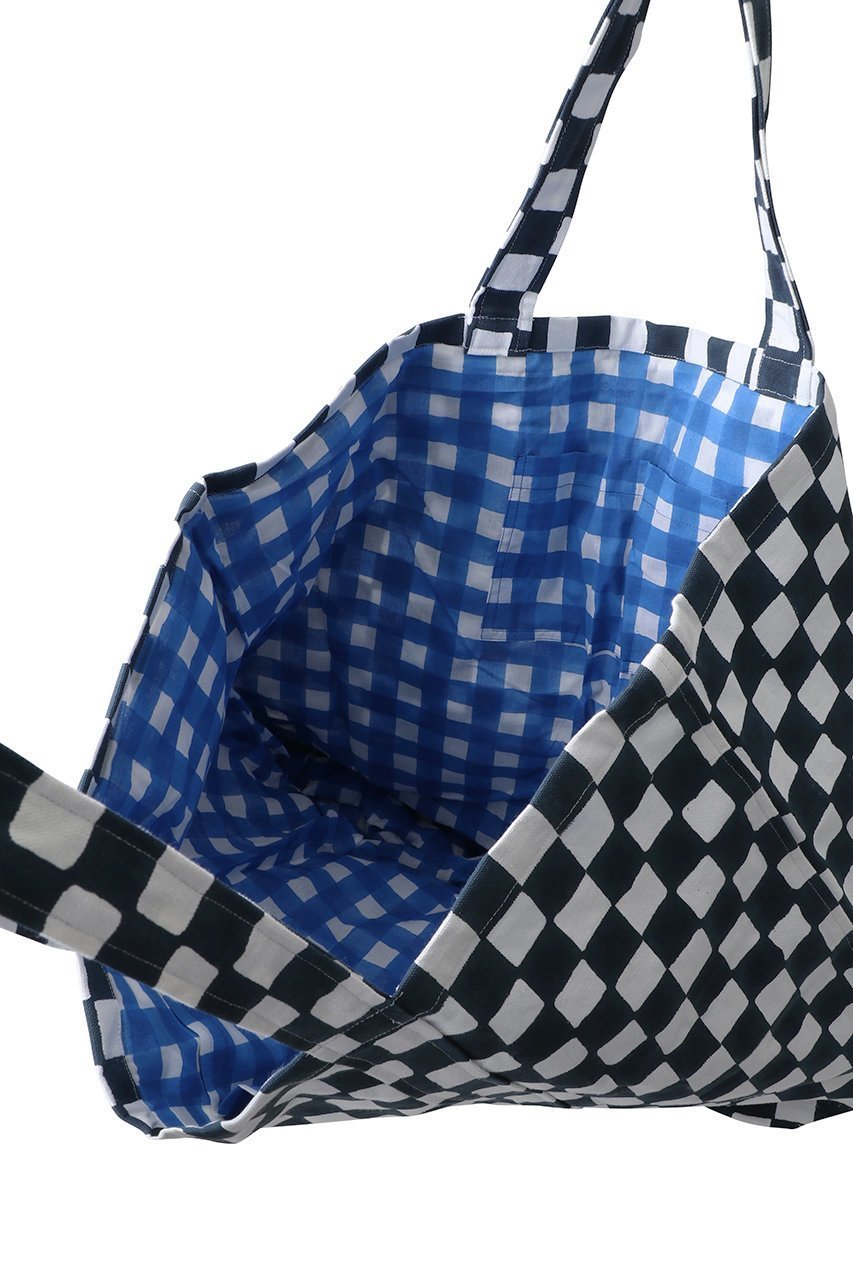 【エスゼット ブロックプリント/SZ Blockprints】のOVERSIZE TOTE CHECK オーバーサイズトートバッグ 人気、トレンドファッション・服の通販 founy(ファニー) 　ファッション　Fashion　レディースファッション　Fashion for Women　バッグ　Bags　2025年　2025　2025-2026秋冬・A/W　Autumn/Winter 2025–26 AW25–26　チェック　Check, Plaid, Tartan　ブロック　Block, Solid Block Pattern　旅行　Travel　A/W・秋冬　Autumn/Winter　other-5|ID: prp329100004623457 ipo3291000000033193301