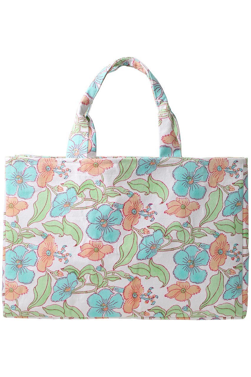 【エスゼット ブロックプリント/SZ Blockprints】のSHOPPER TOTE FLOWER POWER ショッパートートバッグ 人気、トレンドファッション・服の通販 founy(ファニー) 　ファッション　Fashion　レディースファッション　Fashion for Women　バッグ　Bags　2025年　2025　2025-2026秋冬・A/W　Autumn/Winter 2025–26 AW25–26　フラワー　Flower, Floral　プリント　Print, Printed Pattern　旅行　Travel　A/W・秋冬　Autumn/Winter　other-3|ID: prp329100004623459 ipo3291000000033193312