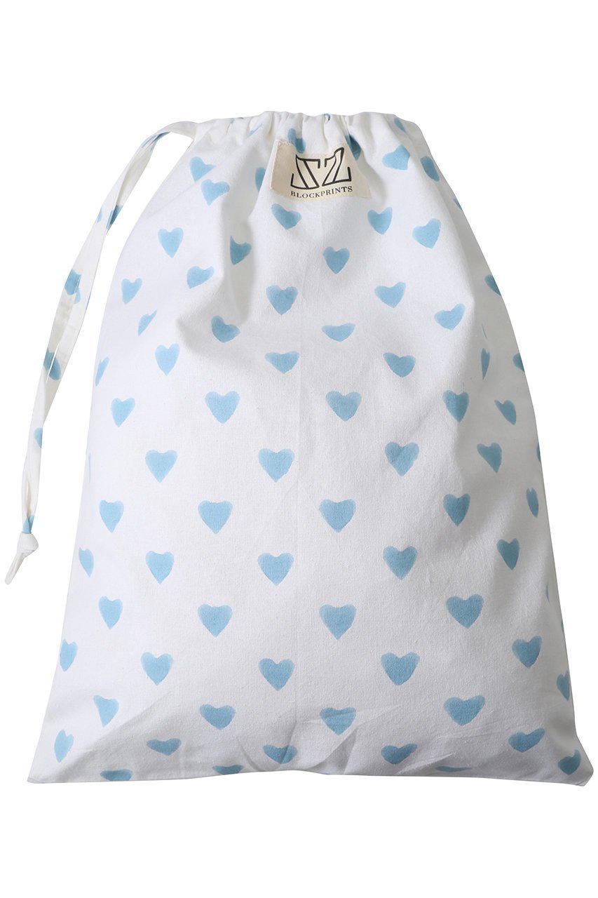 【エスゼット ブロックプリント/SZ Blockprints】のLAUNDRY BAG トラベルポーチ MEDIUM インテリア・キッズ・メンズ・レディースファッション・服の通販 founy(ファニー) 　ファッション　Fashion　レディースファッション　Fashion for Women　ポーチ&ミニバッグ　Pouches & Mini Bags　2025年　2025　2025-2026秋冬・A/W　Autumn/Winter 2025–26 AW25–26　トラベル　Travel, Travel Gear　プリント　Print, Printed Pattern　ポーチ　Pouch, Small Case　旅行　Travel　A/W・秋冬　Autumn/Winter　ブルー(HEART)|ID: prp329100004623461 ipo3291000000033193325