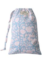 【エスゼット ブロックプリント/SZ Blockprints】のLAUNDRY BAG トラベルポーチ SMALL ライトブルー(NILA)|ID: prp329100004623462 ipo3291000000036038452