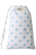 【エスゼット ブロックプリント/SZ Blockprints】のLAUNDRY BAG トラベルポーチ SMALL ブルー(HEART)|ID: prp329100004623462 ipo3291000000036038453