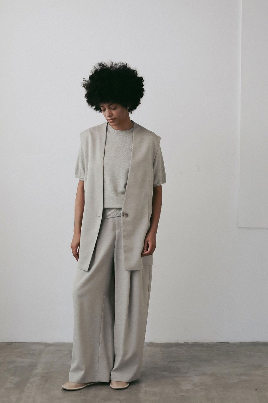 【ハー/HER.】の【7/31 12:00販売開始】リネンライクジレ 人気、トレンドファッション・服の通販 founy(ファニー) 　ファッション　Fashion　レディースファッション　Fashion for Women　アウター　Coat / Outerwear Collection　レディースジャケット・軽アウター　Jackets　おすすめ　Recommended / Our Picks　ウォッシャブル　Machine Washable　ジャケット　Jacket, Outerwear　セットアップ　Set-Up, Coordinated Outfit　ベスト　Vest, Waistcoat　リラックス　Relax, Relaxed Fit　夏　Summer　新作・新入荷　New Arrivals / New In　other-8|ID: prp329100004623464 ipo3291000000033193354
