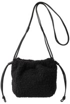 【サクラ/SACRA】のボアドローストリングバッグ ブラック|ID:prp329100004624090