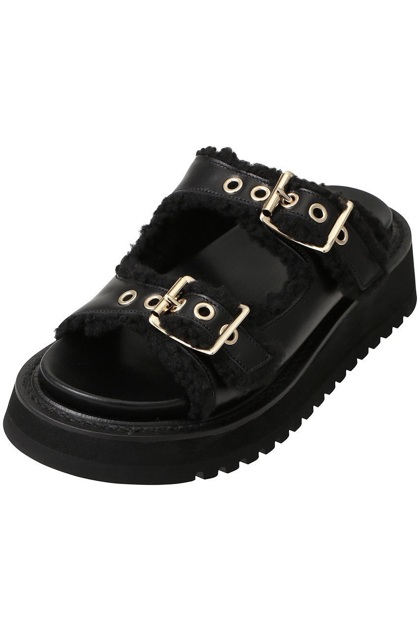 【サクラ/SACRA】のプードルファーバックルサンダル 人気、トレンドファッション・服の通販 founy(ファニー) 　ファッション　Fashion　レディースファッション　Fashion for Women　バッグ　Bags　クッション　Cushion, Throw Pillow　コンビ　Combo, Combination Style　サンダル　Sandals, Summer Shoes　ソックス　Socks, Hosiery　ライニング　Inner Lining, Inner Fabric, Lined　リアル　Real, Realistic　秋　Autumn　 other-1|ID: prp329100004624096 ipo3291000000035534455